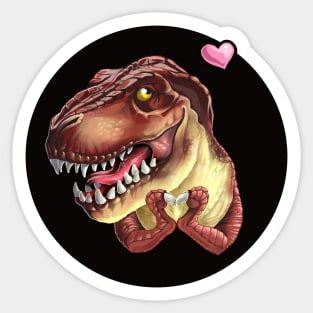 Tyrannosaurus in love Sticker